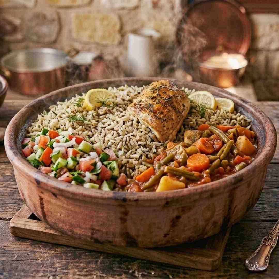 وجبة ربع فرخة صدر ورز